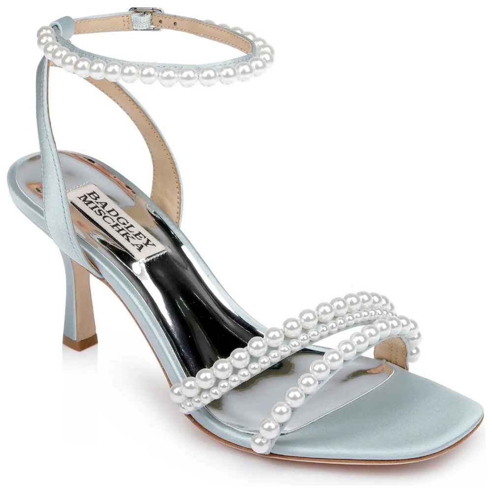 Badgley Mischka flame ankle strap sandal